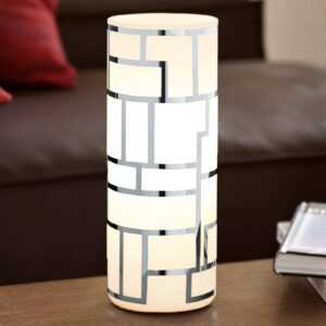 Válcová stolní lampa Bayman