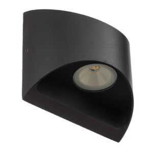 Venkovní nástěnné LED svítidlo Dodd hliník/půlkruh