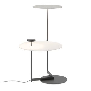 Vibia Flat LED stojací lampa 90 cm šedá L1