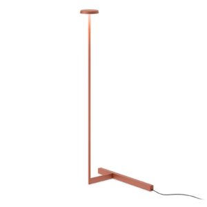 Vibia Flat LED stojací lampa výška 100 cm terakota