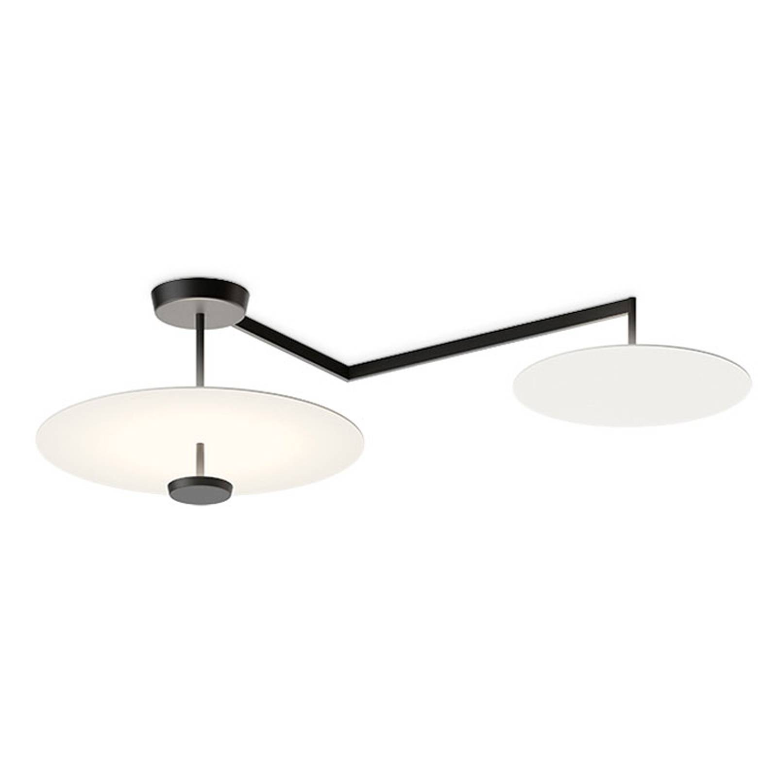 Vibia Flat LED stropní světlo 3 zdroje Ø 55cm bílá