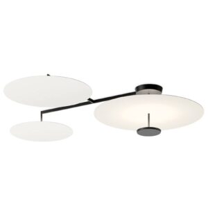Vibia Flat LED stropní světlo 4 zdroje Ø 90cm bílá