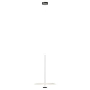 Vibia Flat LED závěsné světlo 1zdroj Ø55cm šedá L1