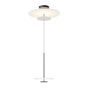 Vibia Flat LED závěsné světlo 3 zdroje 90cm šedé