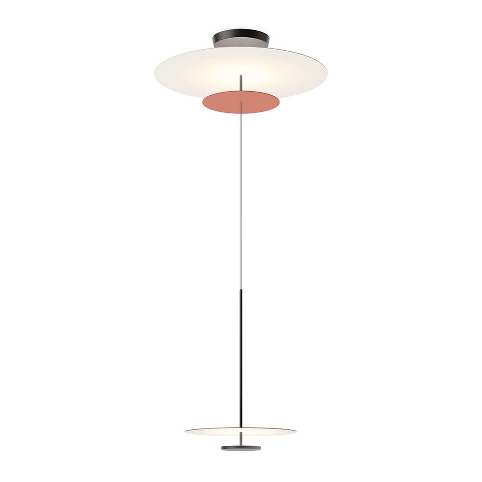 Vibia Flat závěsné světlo 3 zdroje Ø 90cm terakota