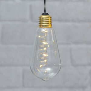 Vintage LED dekorační světlo Glow s časovačem čirá