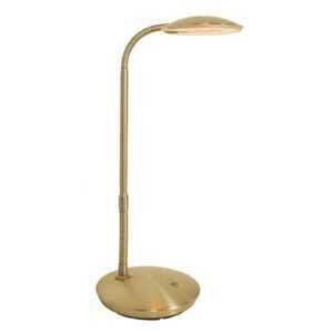 Zenith mosazně zbarvená stojací lampa LED stmívač