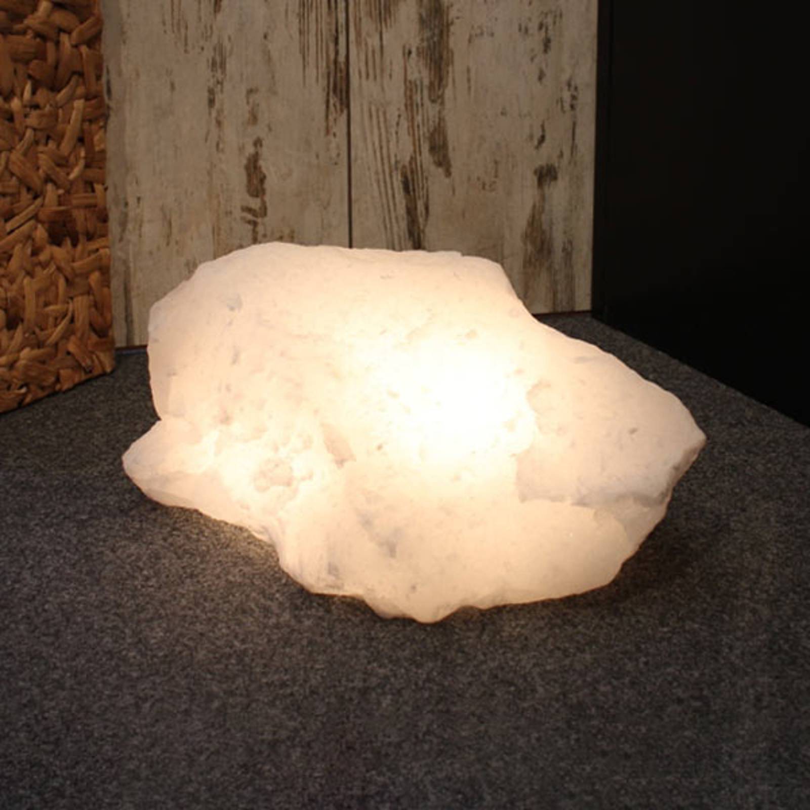 Solná stojací lampa Rock White Line