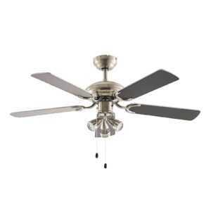 Starluna Anariki stropní ventilátor stříbrná/černá
